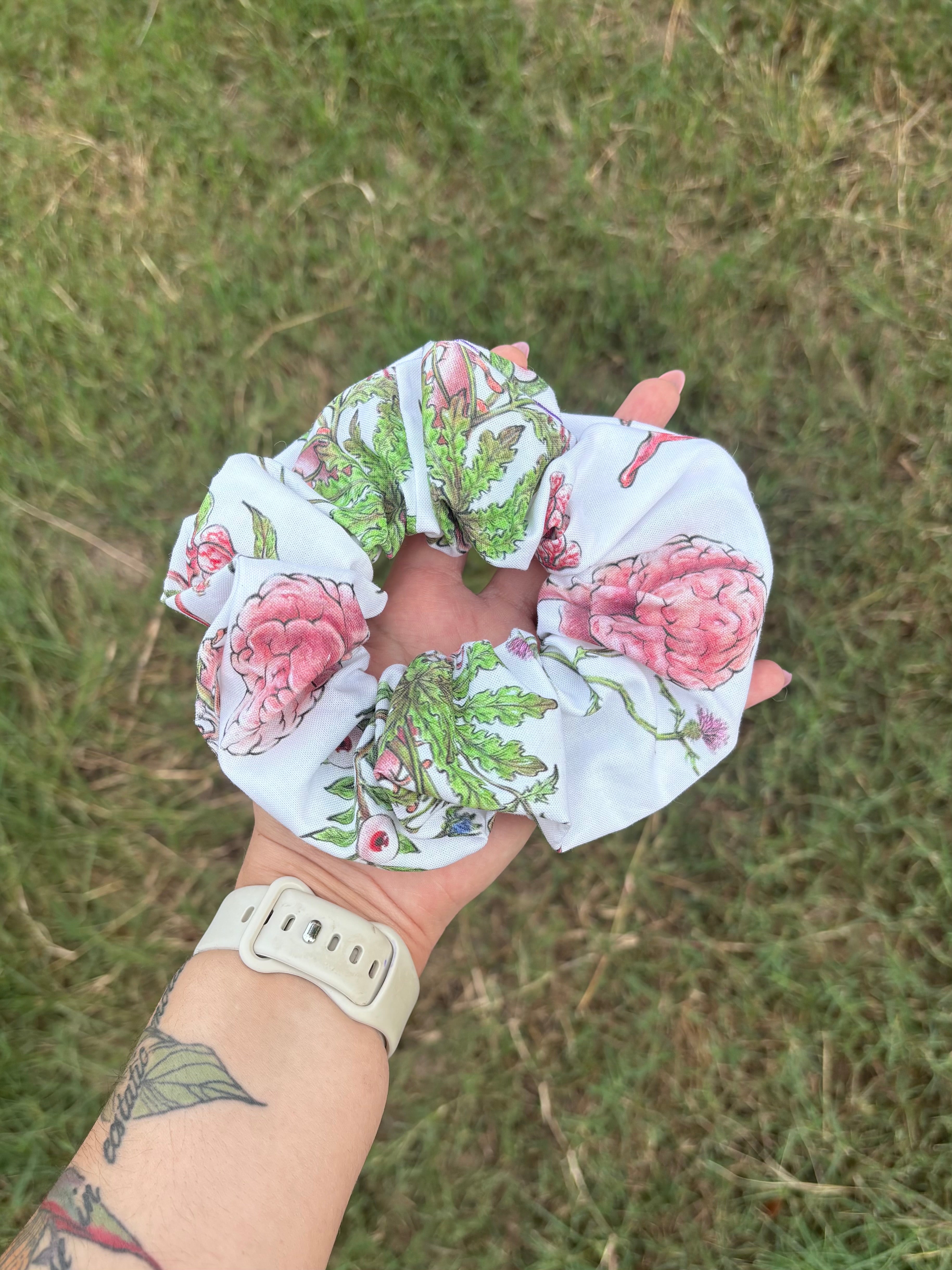 Central Flower System Scrunchie